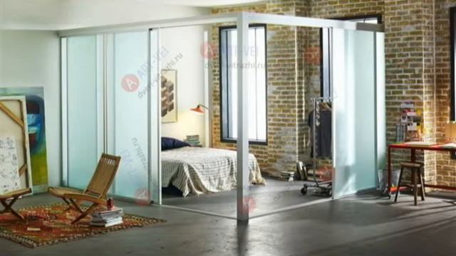 Межкомнатные стеклянные раздвижные перегородки и двери смотреть онлайн