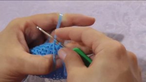 Прочная мочалка крючком.