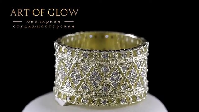 Обручальные кольца из золота с бриллиантовыми и рубиновыми вставками. смотреть онлайн