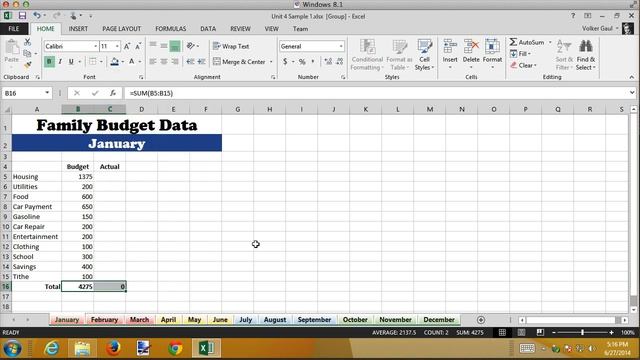 Int Excel 4.1 Formatting Muliple Worksheets Using Grouping смотреть онлайн
