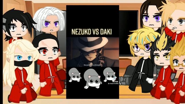 tenjiku reacts to nezuko (y/n) vs daki смотреть онлайн