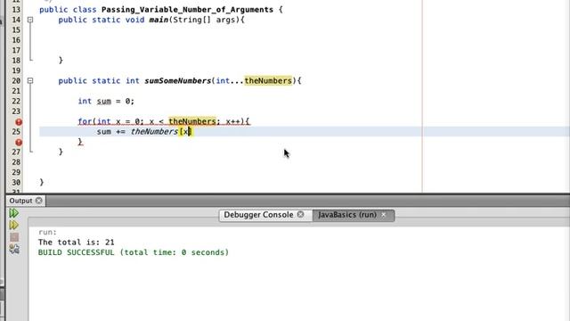 Passing Variable Number of Arguments into a method in Java смотреть онлайн