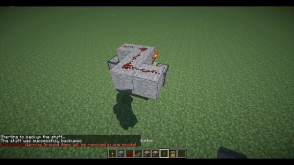Minecraft: How to Make Toggle Button (T-FlipFlop) Redstone Tutorials #1