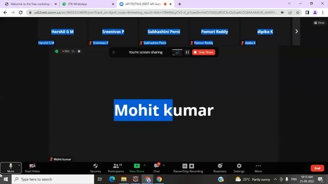 API TESTING (FREE Workshop) tutorials || by Ms. Harshil On 25-09-2022 @10AM IST смотреть онлайн