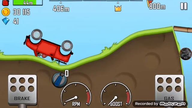 Проехал 700 м. В игре Hill Climb Racing. смотреть онлайн