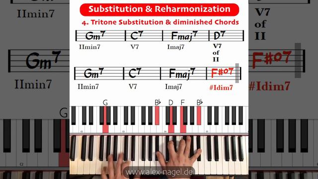Chord Substitution & Reharmonization 🎵🎹🌶🔥Music Theory / Jazz Piano Tutorial смотреть онлайн