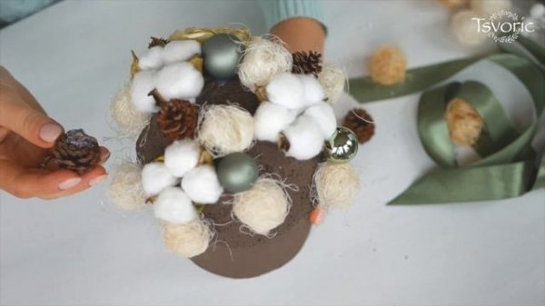 New Year's composition / Новогодняя композиция / DIY Tsvoric