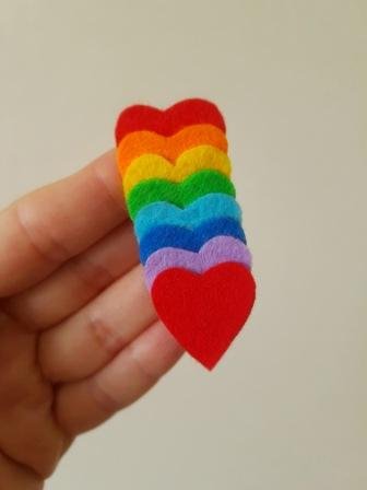 Идея яркого офомления заколочки клик-клак. Просто использую фетр и клей. смотреть онлайн