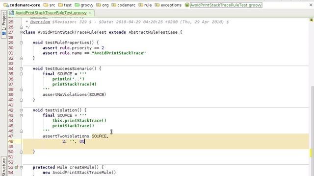 Groovy CodeNarc: How to Write a Rule смотреть онлайн