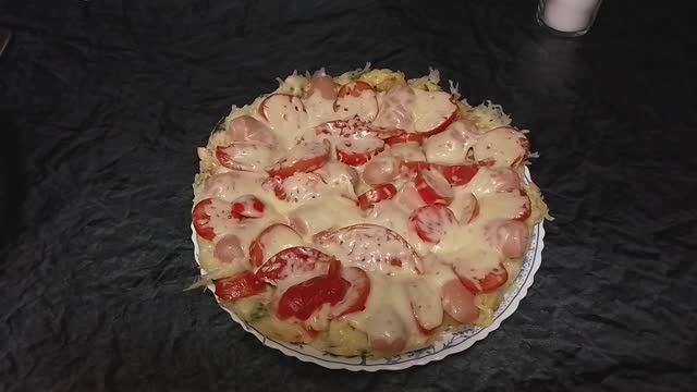 Пицца из кабачков, на сковороде смотреть онлайн
