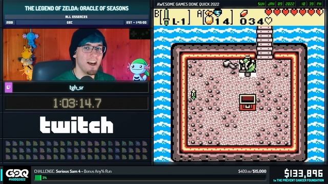 The Legend of Zelda: Oracle of Seasons by TGH in 1:42:04 - AGDQ 2022 Online смотреть онлайн
