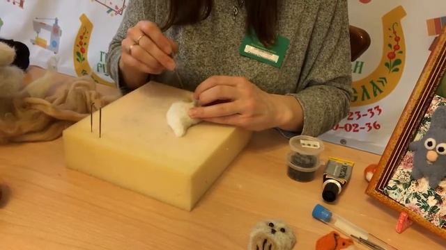 Мастер-класс/Сухое валяние/Совушка из шерсти смотреть онлайн