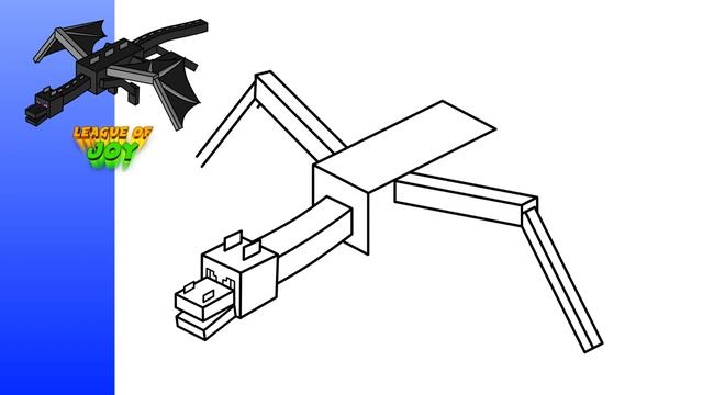 How to DRAW ENDER DRAGON MINECRAFT смотреть онлайн