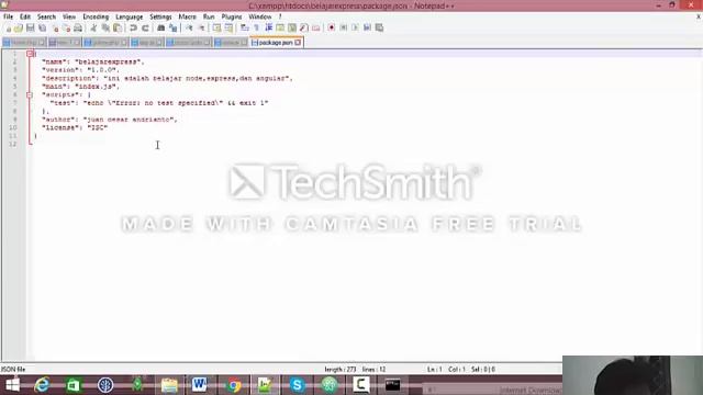 installasi node JS dan proses download module express js смотреть онлайн