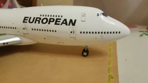 Обзор модели самолета Боинг 747-236B (JC Wings, 1:200)