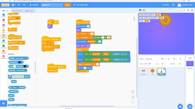 Scratch 3 - Throwing Knife Game Tutorial смотреть онлайн