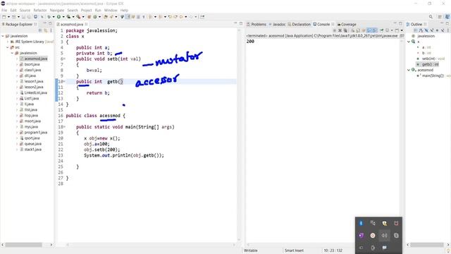 access control for methods and variables in a class. private , public and protected in java смотреть онлайн