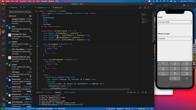 13. TextInput validation trong React Native смотреть онлайн