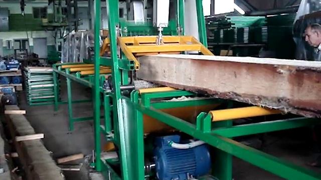 Испытания многопильного станка СМР-1 на заводе Тайга. смотреть онлайн