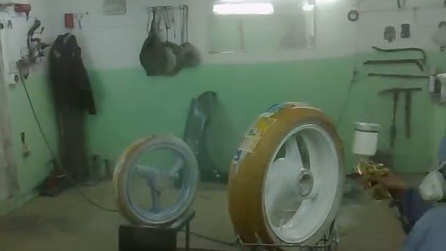 Покраска дисков люминофорным лаком смотреть онлайн