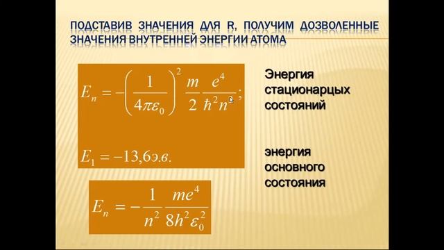 Теория атома водорода 3 смотреть онлайн