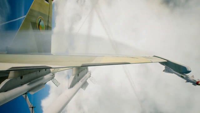 Su 37 Terminator with Special Skin Showing Off Air to Air - ACE COMBAT 7 смотреть онлайн