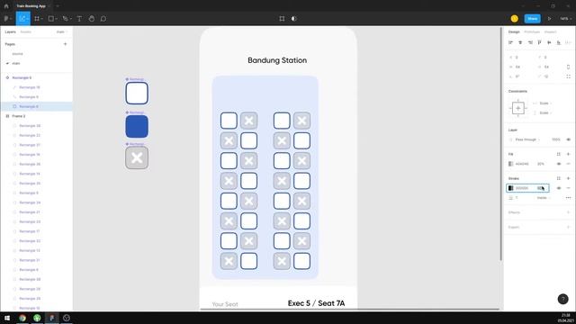 Figma Tutorial. Train Booking App UI Design in Figma. Speedart + Free figma template смотреть онлайн