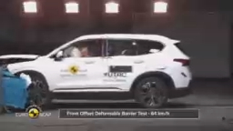 Hyundai Santa Fe достигает 5 звезд на краш-тест EuroNCAP смотреть онлайн