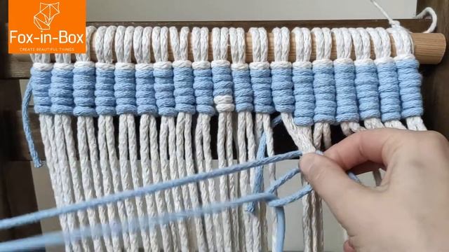 Набор для творчества Макраме с гирляндой "Елочка" смотреть онлайн