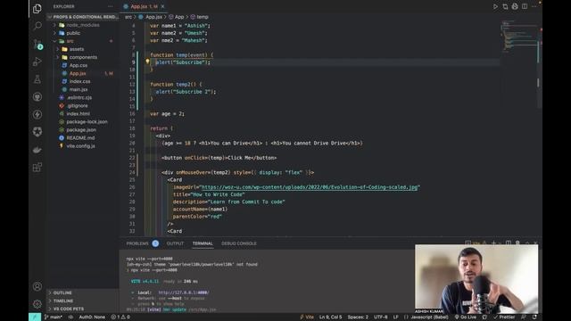 Event Listeners in ReactJs : 14 | Latest React & Firebase Course in Hindi | Commit To Code смотреть онлайн