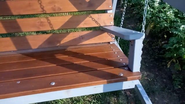 Дачные качели из дерева своими руками. Часть 2 смотреть онлайн