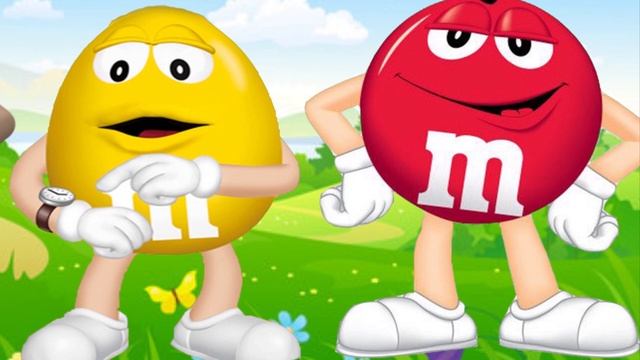 Пять маленьких Эмемдемс M&M's , прыгающих на кровати песни, Семья пальчиков детские стишки смотреть онлайн