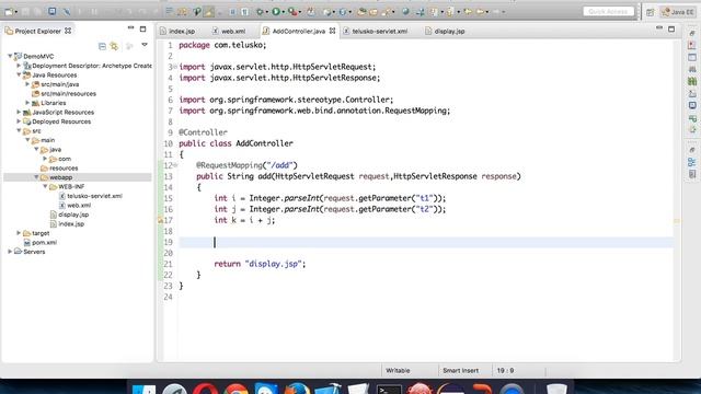 Spring MVC Tutorial with Example part 4 смотреть онлайн