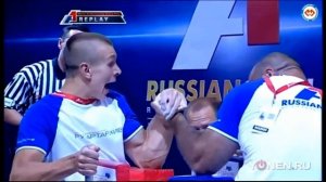 [Армрестлинг] Молодой украинский паренек Олег Жох против 110 кг.кавказца....никто не ожидал.