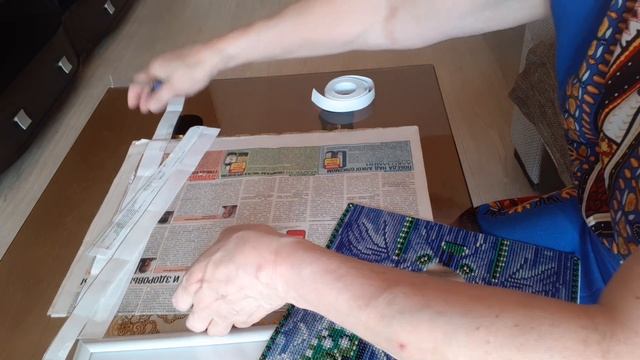 Икона Матери Божьей Умиление закончена. Как очень просто одеть картину в рамку. смотреть онлайн