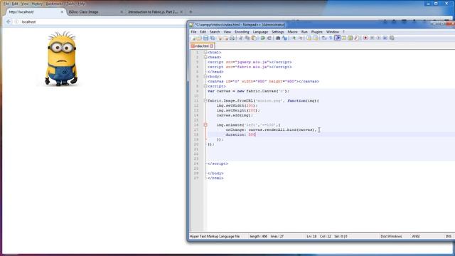 Fabric.js Tutorial - Part 4: Animation смотреть онлайн