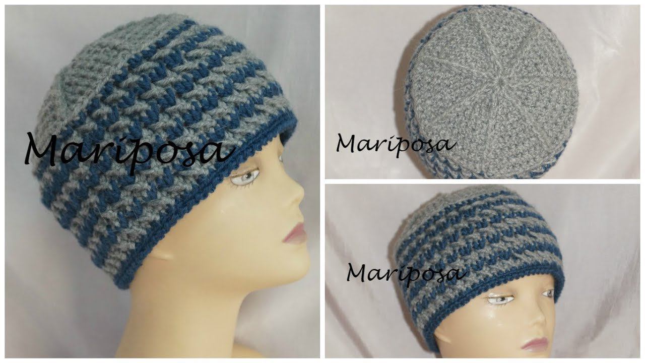 Зимняя шапка -кубанка  крючком . Cap Crochet Unisex ( # 6)
