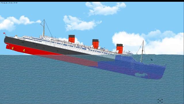 Sinking the Queen Mary | Floating Sandbox смотреть онлайн