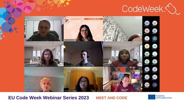 EU Code Week Webinar Series - Meet and Code смотреть онлайн