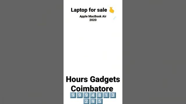 #macbook #macbookair #macbookair2020 MacBook Air 2020 I3 // 8gb Ram // 256gb SSD//13.3 Retina Scree