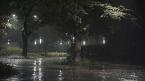 Нежный шум дождя без грома для сна и учебы - 3 часа релакса ULTRA HD