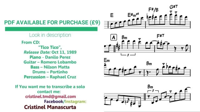 Paquito D'Rivera - Tico Tico (transcription) смотреть онлайн