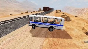 ПОЕЗД БЕЗ ТОРМОЗОВ! НЕУПРАВЛЯЕМЫЙ СОСТАВ ПРЕСЛЕДУЕТ ПОЛИЦИЯ | BeamNG.drive