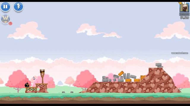 Score High! Angry Birds - Valentine's 2013 - Level #2 - Week #39 смотреть онлайн