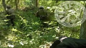 Зачистка опорника ВСУ на линии Сватово-Кременная/Attack at the AFU position near Kremennaya