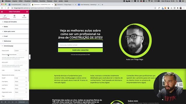 ACTIVE CAMPAIGN + ELEMENTOR PRO: Como configurar? смотреть онлайн