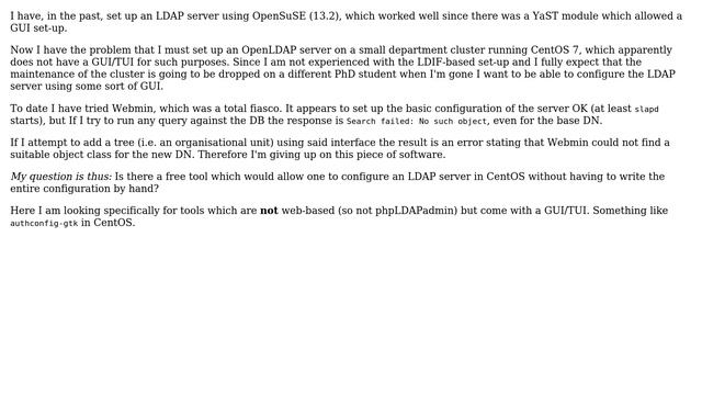 LDAP server setup with GUI on CentOS7 смотреть онлайн