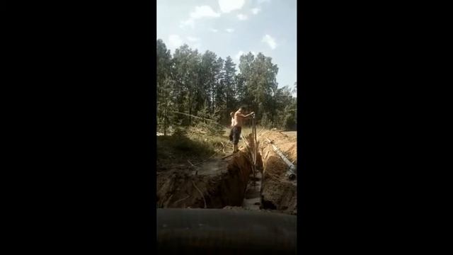 Установка иглофильтров на системе водопонижения. смотреть онлайн