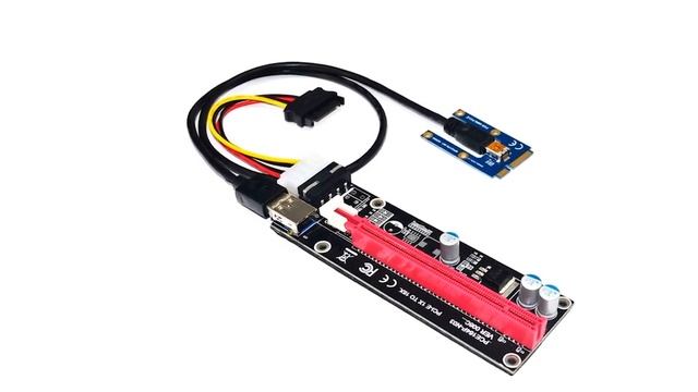 Mini PCIe To PCI Express 16X Riser для ноутбука внешняя видеокарта