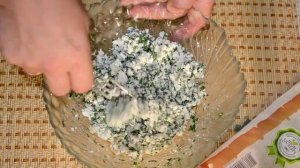 ЗАКУСКИ. Лаваш с творогом и зеленью